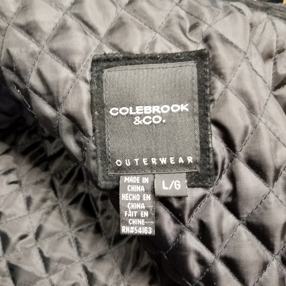 Colebrook & Co black leather coat - Picture 7 of 8